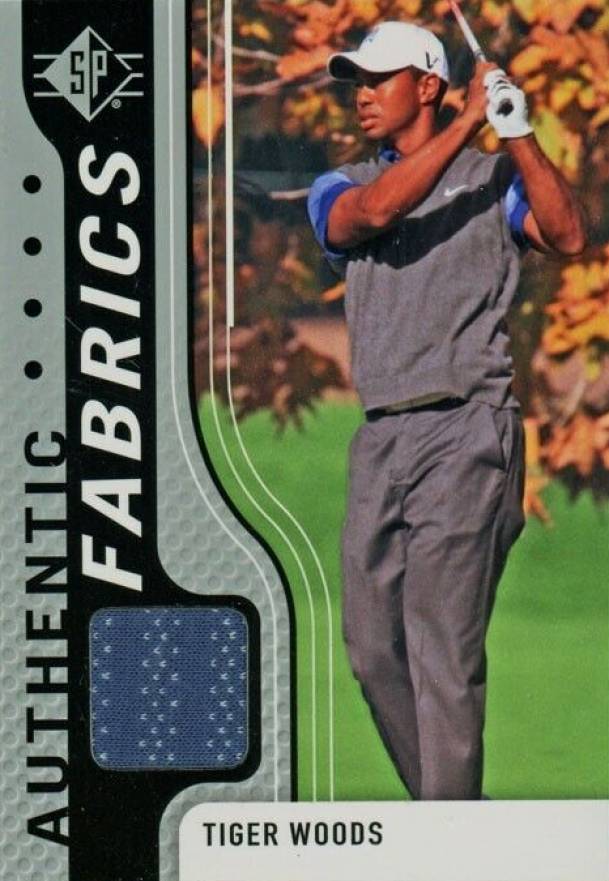 2012 SP Golf Authentic Fabrics Tiger Woods #AF-TW Golf Card