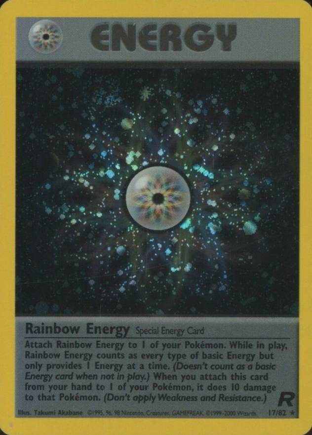 2000 Pokemon Rocket Rainbow Energy-Holo #17 TCG Card