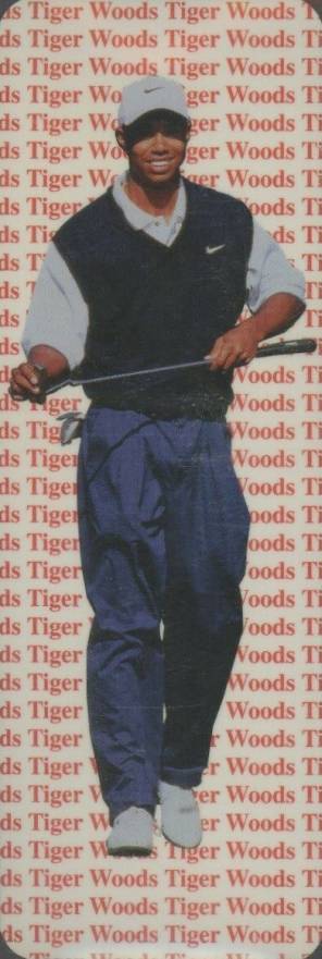 1997 Awesome Athletes Bookmarks Tiger Woods #TW Golf Card