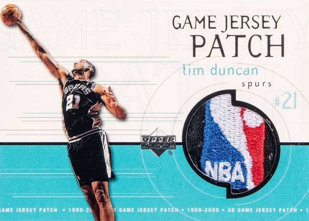 1999 Upper Deck Game Jerseys Patch Tim Duncan #GJP3 Basketball Card