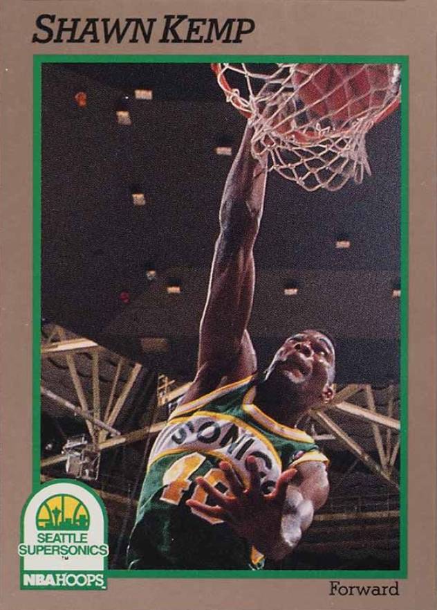 1992 Hoops Superstars Shawn Kemp #90 Basketball Card