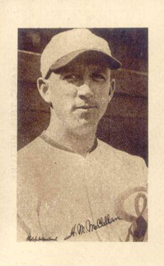 1923 Curtis Ireland Candy H.M. McClellan # Baseball Card