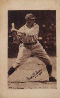 1923 Curtis Ireland Candy Max G. Carey # Baseball Card