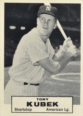 1961 Topps Dice Game Tony Kubek #7 Baseball Card