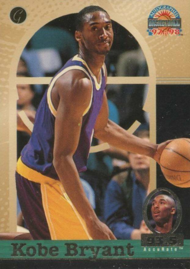 1997 Score Board Autographed Basketball Kobe Bryant #11 Basketball Card