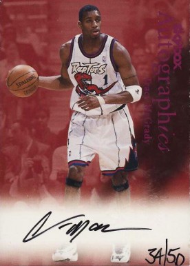 1999 Skybox Premium Autographics Tracy McGrady # Basketball Card