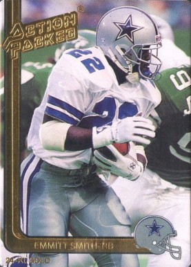 1993 SKYBOX IMPACT EMMITT SMITH CARD #74 LOT OF 2 CARDS ONE WITH GOLD FOIL