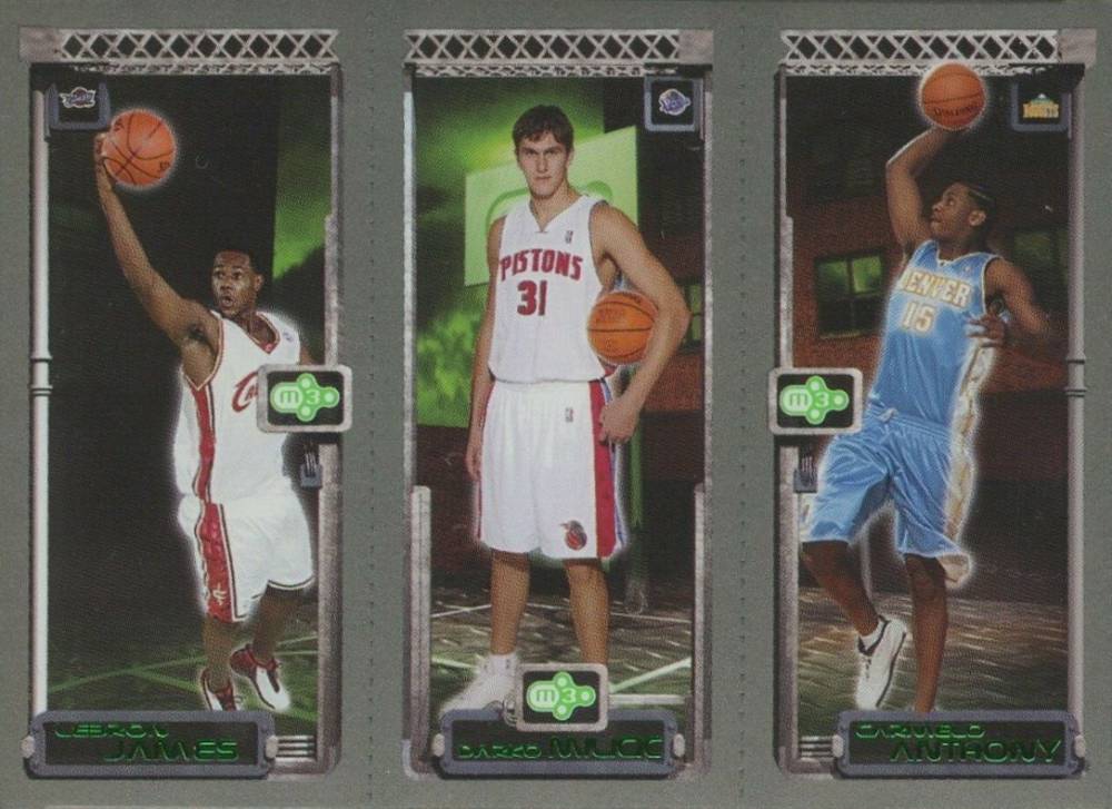 2003 Topps Rookie Matrix James/Milicic/Anthony # Basketball Card