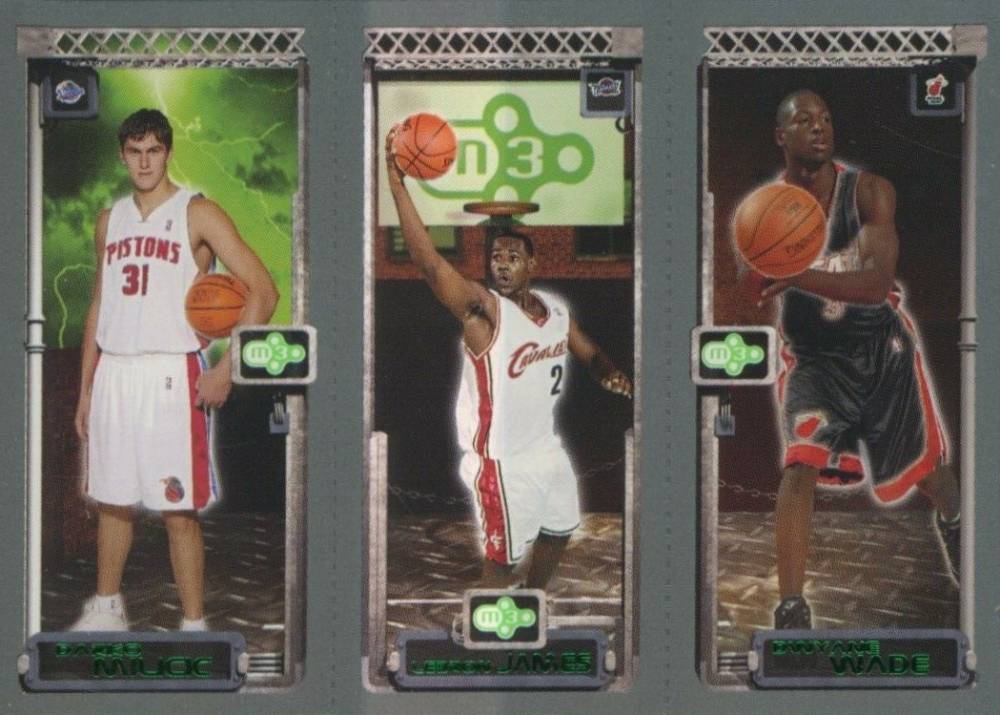 2003 Topps Rookie Matrix Milicic/James/Wade # Basketball Card