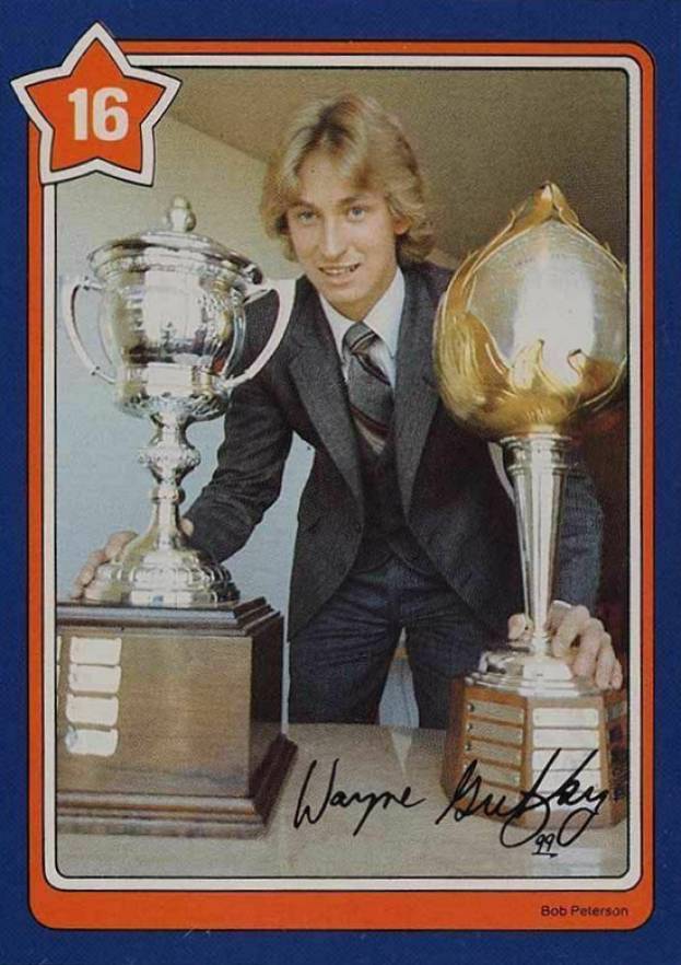 1982 Neilson's Gretzky Sharp Turning #16 Hockey Card