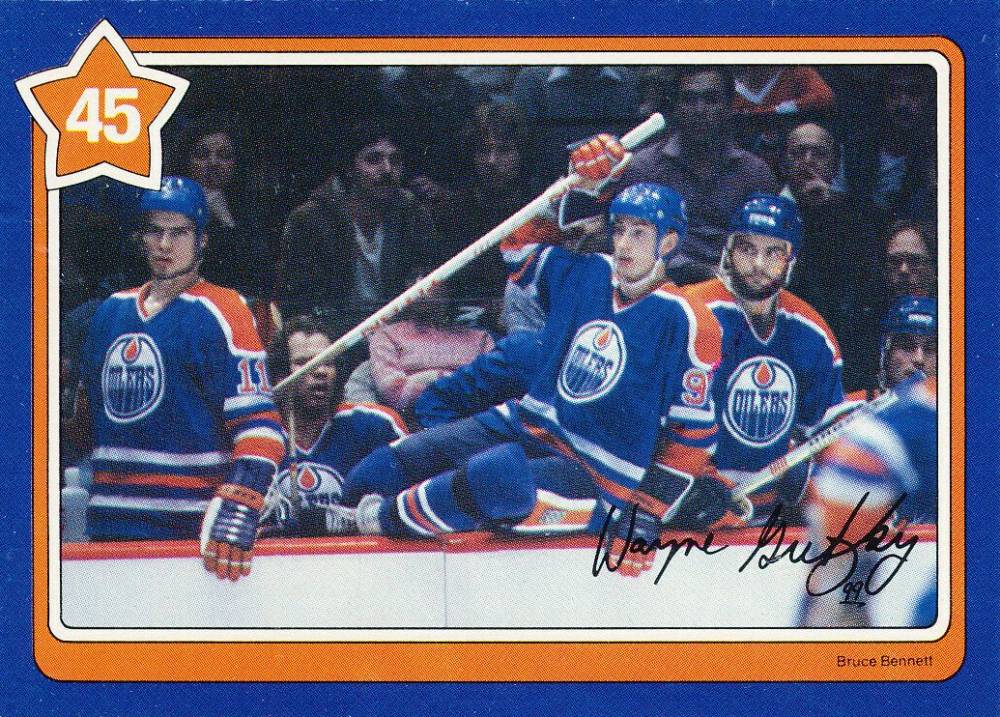 1982 Neilson's Gretzky Toe Touches #45 Hockey Card