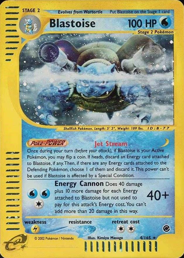 Pokemon Card Blastoise #09 TOPPS Series 1 Blue Logo 1st Print NEAR MINT Non-Holo 