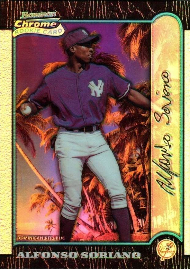 1999 Bowman Chrome International Alfonso Soriano #350 Baseball Card