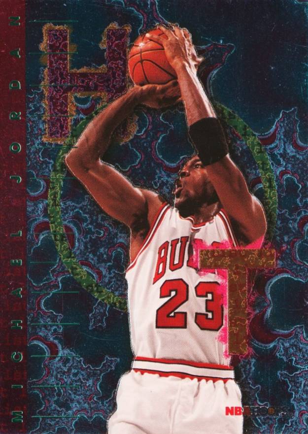1995 Hoops Hot List Michael Jordan #1 Basketball Card