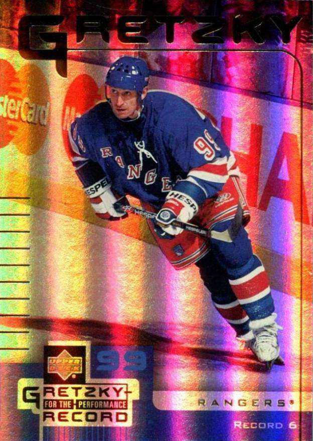 1999 Upper Deck McDonald's Performance for the Record Wayne Gretzky #6 Hockey Card