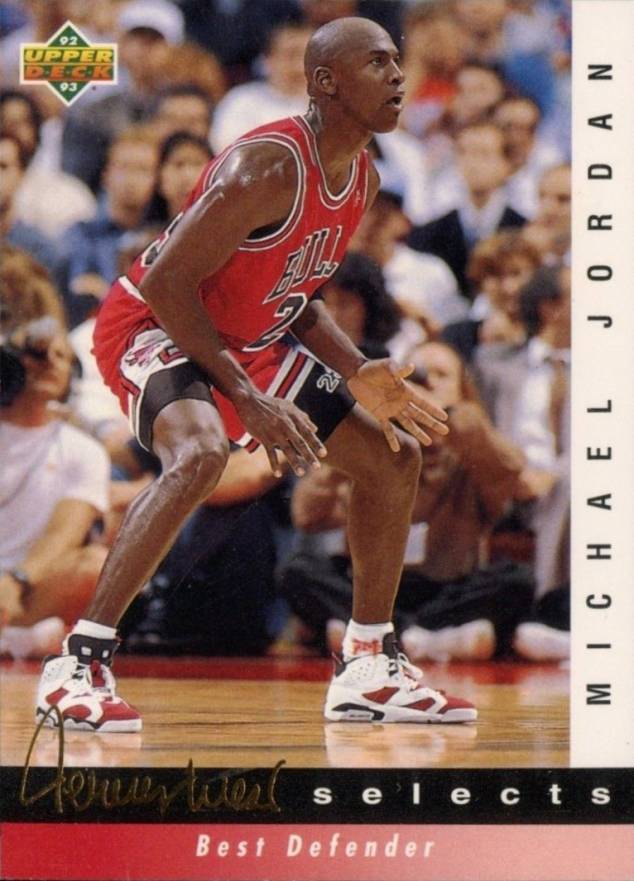 1992 Upper Deck Jerry West Selects Michael Jordan #JW4 Basketball Card