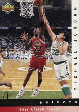 1992 Upper Deck Jerry West Selects Michael Jordan #JW9 Basketball Card