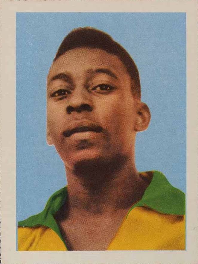 1958 Editora Aquarela Ltda. Brasil Campeao Mundial de Futebol Pele #10 Soccer Card