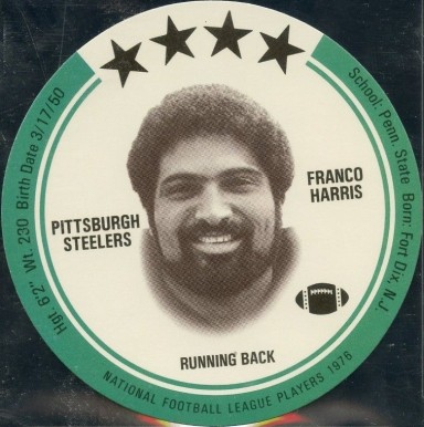 1976 Buckmans Discs Franco Harris # Football Card