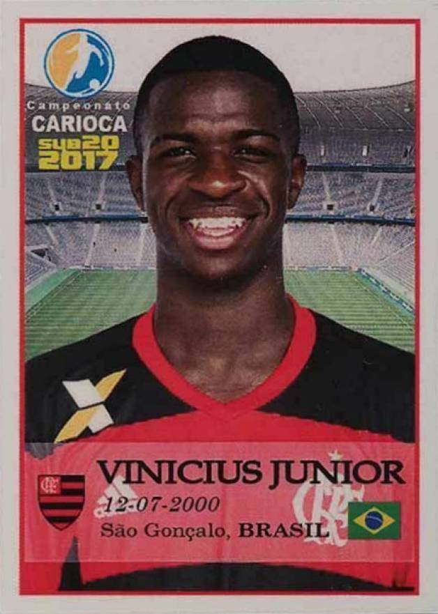 2017 Abril Campeonato Carioca Sub20 Promo Sticker Vinicius Junior # Boxing & Other Card