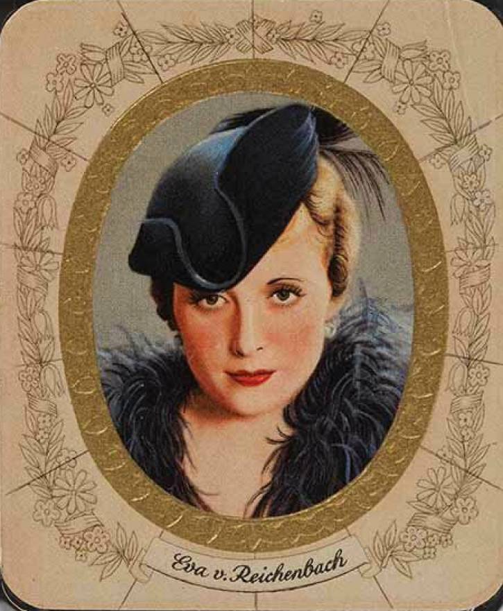 1934 Garbaty Cigarette Moderne Schonheitsgalerie Eva V. Reichenbach #300 Non-Sports Card