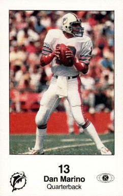 1985 Dolphins Police Dan Marino #5 Football Card