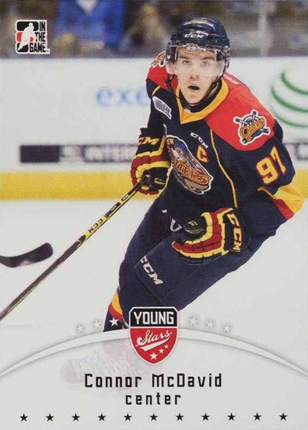 2015 Leaf In The Game CHL Draft  Connor McDavid #21 Hockey Card