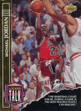 1993 Upper Deck Locker Talk Michael Jordan #LT1 Basketball Card