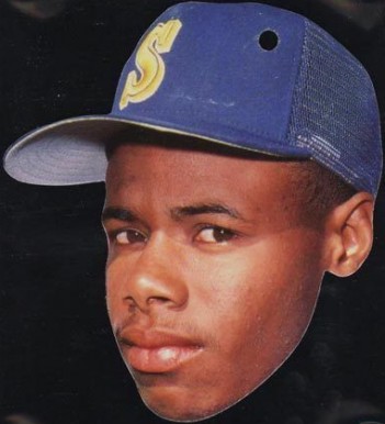 1989 Topps Heads Up Test Ken Griffey Jr. #5 Baseball Card