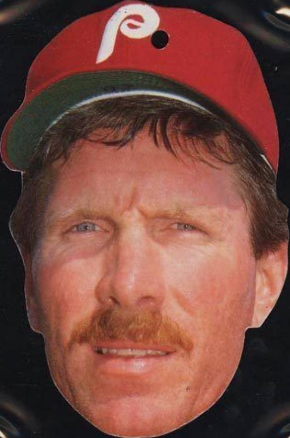 1989 Topps Heads Up Test Mike Schmidt #24 Baseball Card