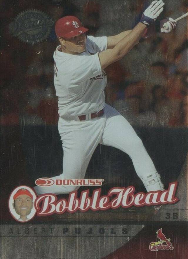 2001 Donruss Class of '01 Bobble Head Card Albert Pujols #5 Baseball Card