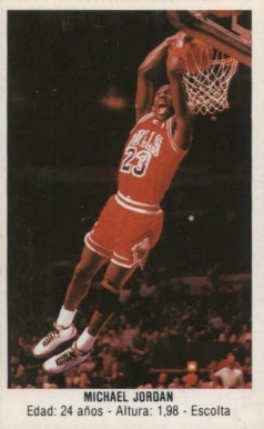 1987 Merchante Spanish Stickers Michael Jordan #113 Basketball Card