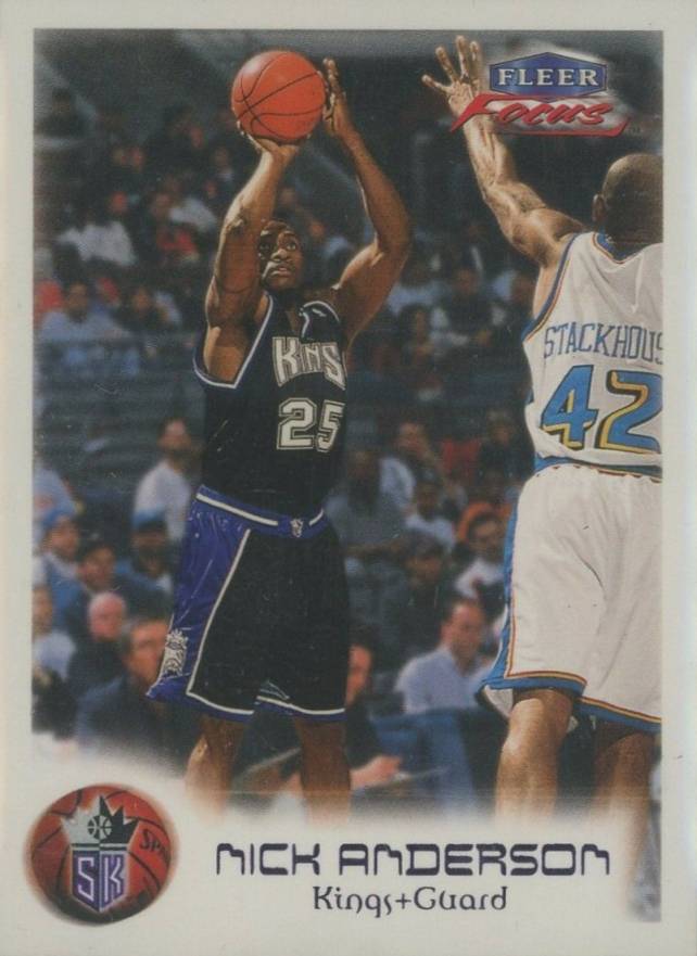 1999 Fleer Focus Nick Anderson #50M Basketball Card