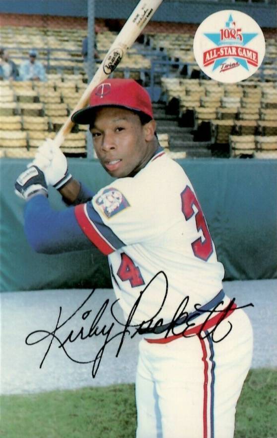 1985 Minnesota Twins Postcards Kirby Puckett # Baseball Card