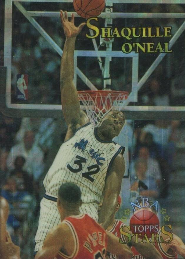 1996 Topps NBA Stars Shaquille O'Neal #132 Basketball Card