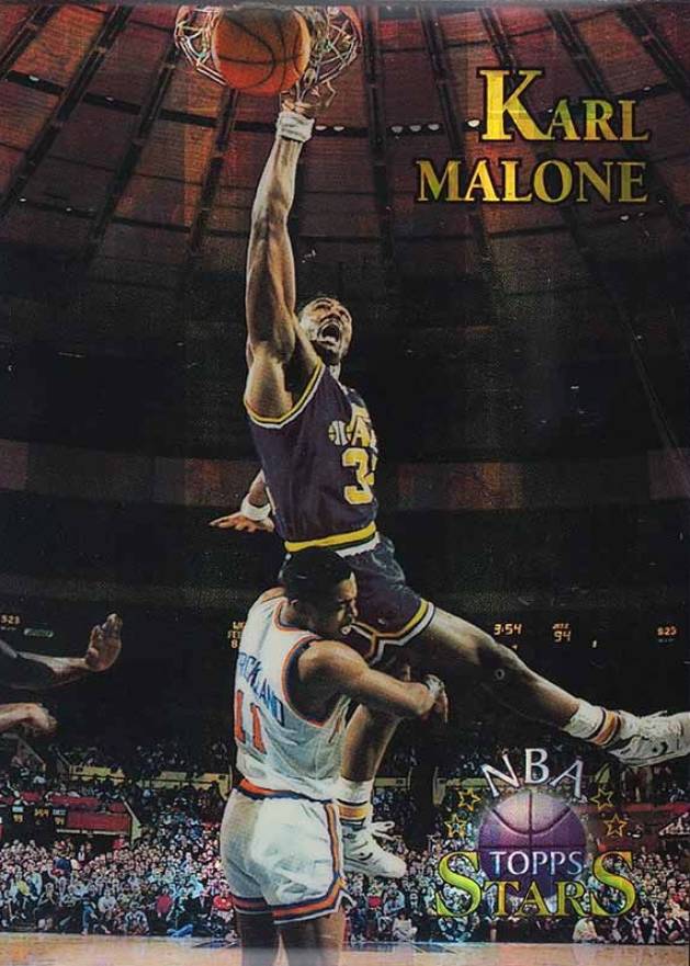 1996 Topps NBA Stars Karl Malone #26 Basketball Card