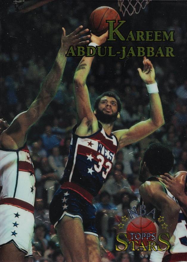 1996 Topps NBA Stars Kareem Abdul-Jabbar #101 Basketball Card