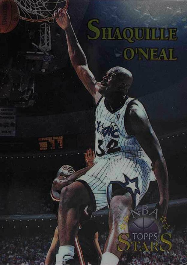1996 Topps NBA Stars Shaquille O'Neal #32 Basketball Card