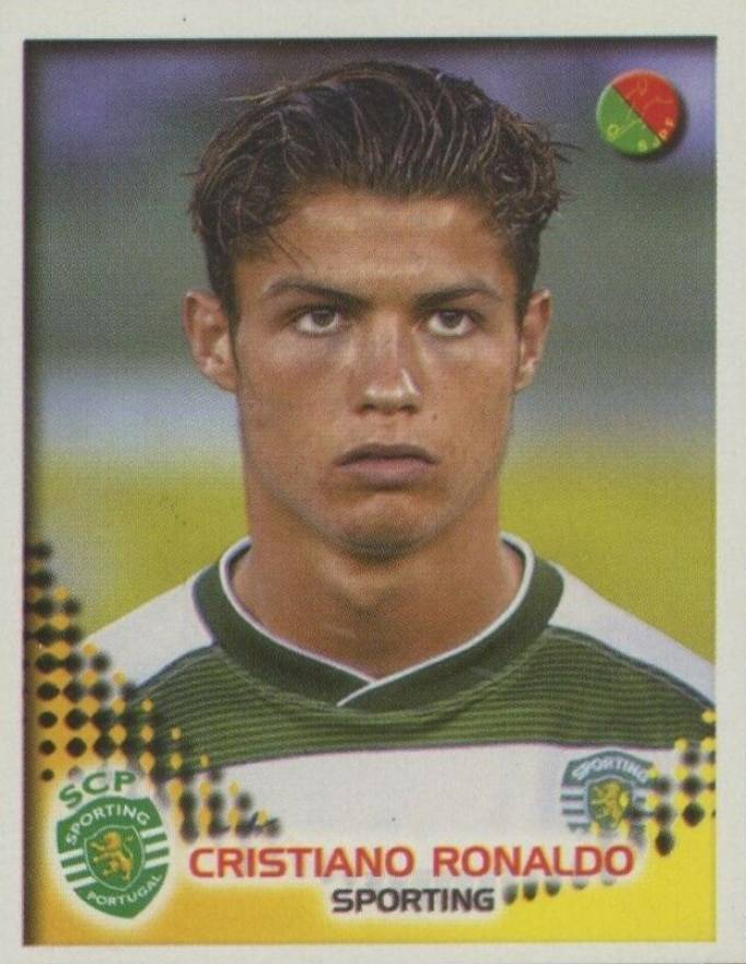 2002 Panini Futebol Portugal Stickers Cristiano Ronaldo #306 Soccer Card