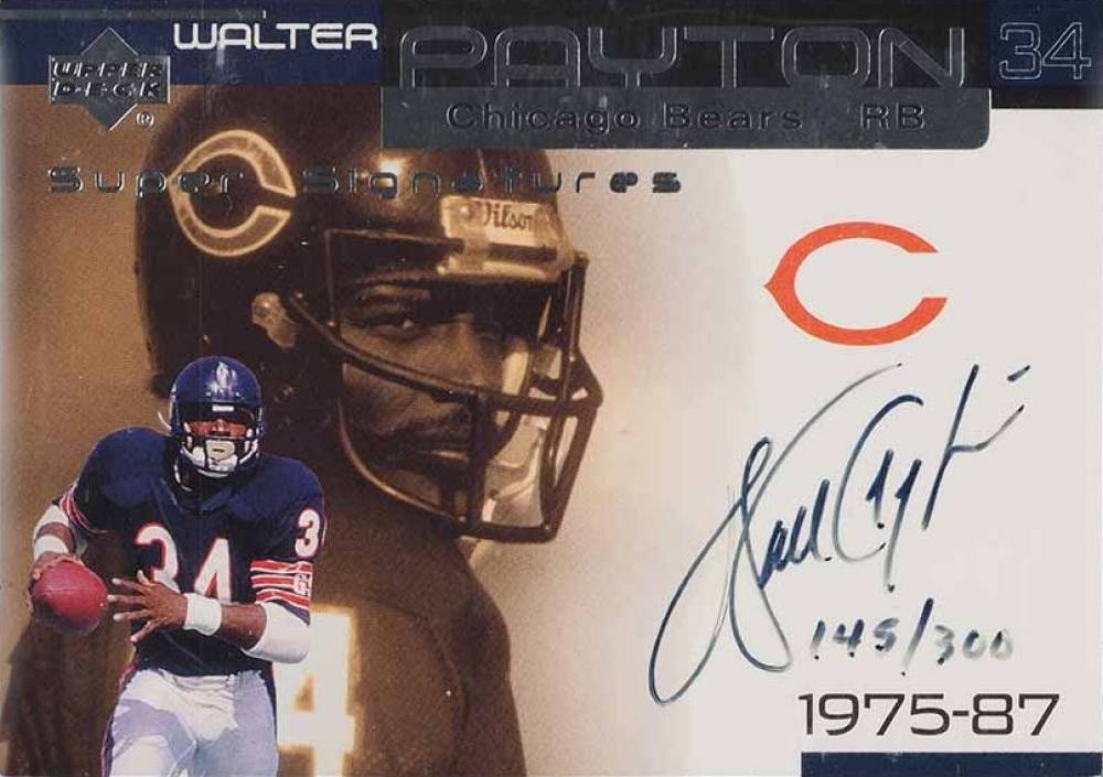 1999 Upper Deck Ovation Super Signature Walter Payton #WP Football Card