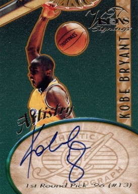 1997 Classic Visions Signings Artistry Autographs Kobe Bryant # Basketball Card