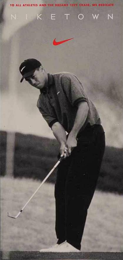 1996 Niketown Promo Tiger Woods #TW Golf Card