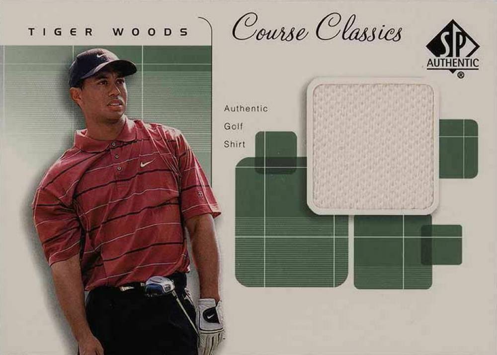 2002 SP Authentic Course Classics-Shirt Tiger Woods #CC-TW Golf Card