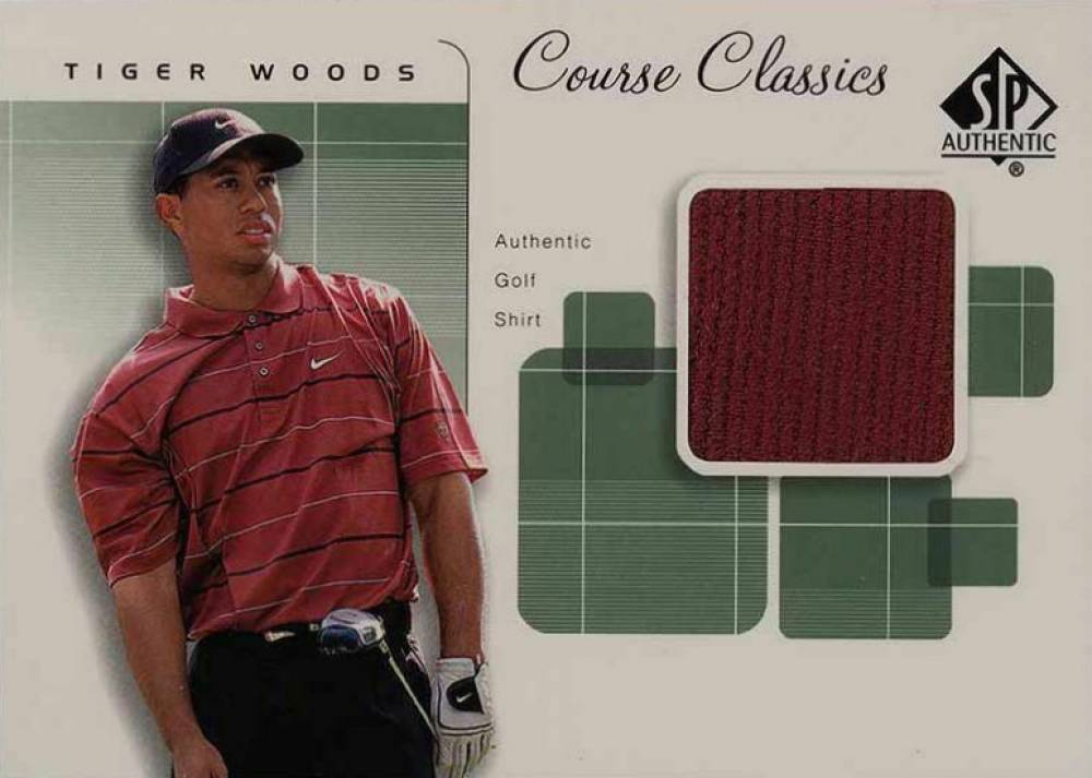 2002 SP Authentic Course Classics-Shirt Tiger Woods #CC-TW Golf Card