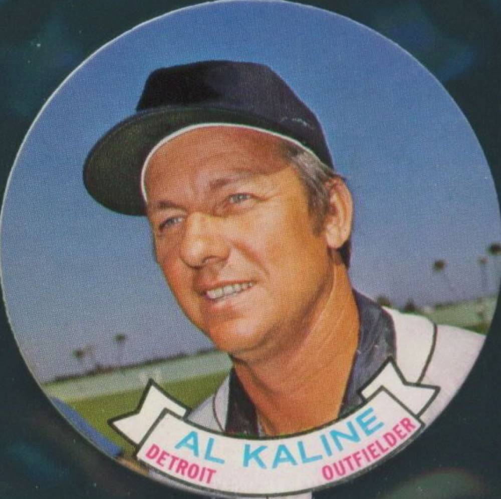 1972 Topps Candy Lids Test Issue Al Kaline # Baseball Card