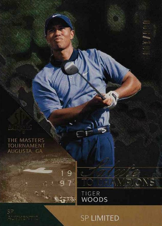 2003 SP Authentic Golf Tiger Woods #91 Golf Card