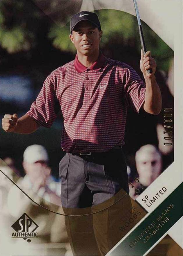 2003 SP Authentic Golf Tiger Woods #1 Golf Card