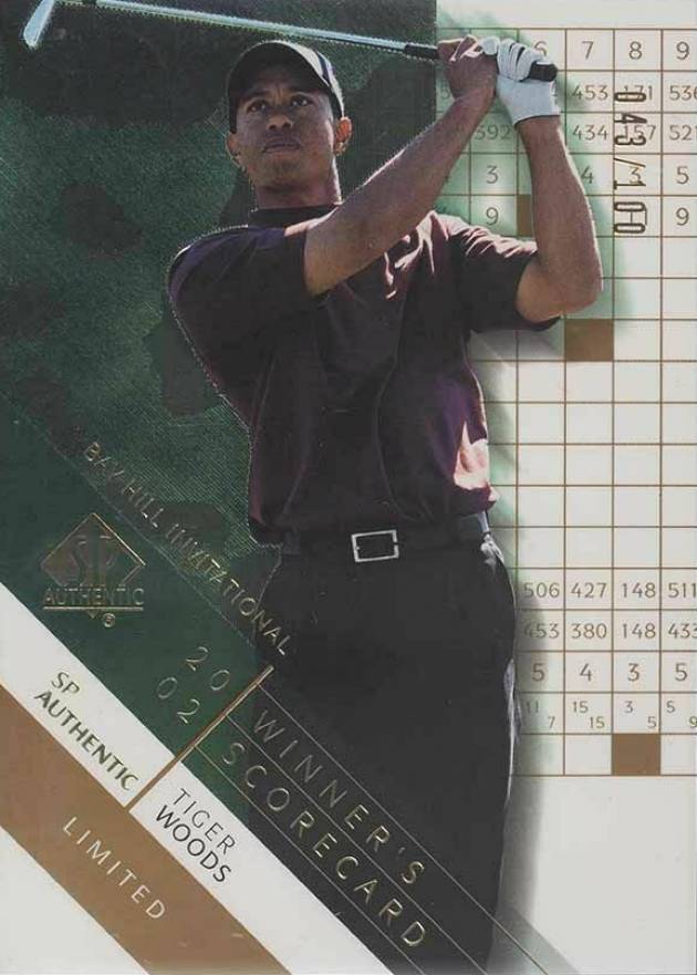2003 SP Authentic Golf Tiger Woods #68 Golf Card