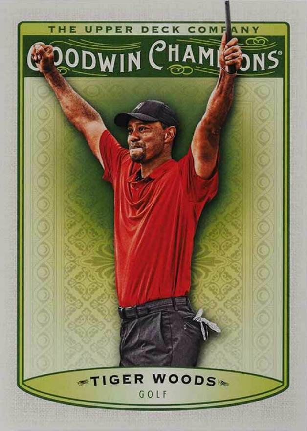 2019 Upper Deck Goodwin Champions Tiger Woods #25 Golf Card
