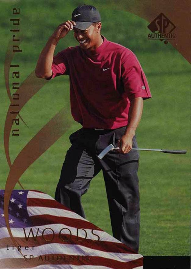 2003 SP Authentic Golf Tiger Woods #38 Golf Card